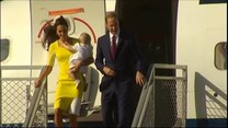 Kate, William i mały George już w Australii