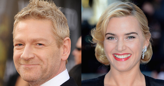 Kate Winslet („Mildred Pierce”) i Kenneth Branagh („Wallander”) /Jason Merritt, Gareth Cattermole /Getty Images