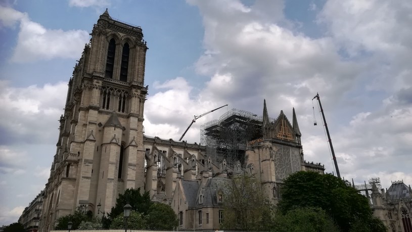 Katedra Notre Dame kilka tygodni po pożarze /Remigiusz Półtorak /INTERIA.PL