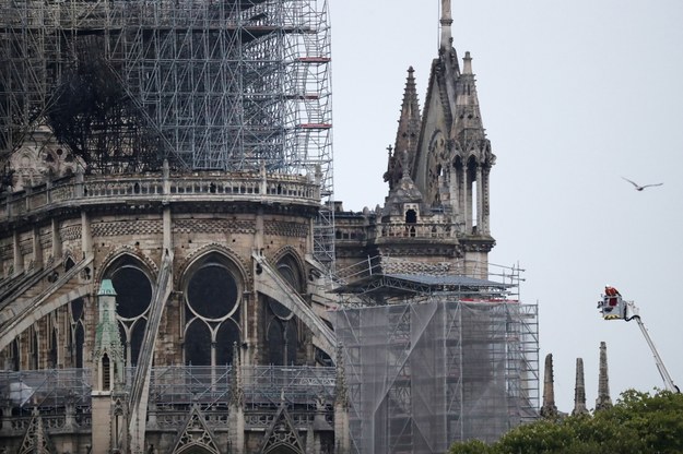 Katedra Notre Dame o poranku /IAN LANGSDON /PAP/EPA