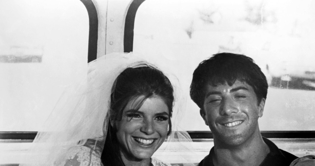 Katharine Ross i Dustin Hoffman w filmie "Absolwent" /Mary Evans/All Film Archive /East News