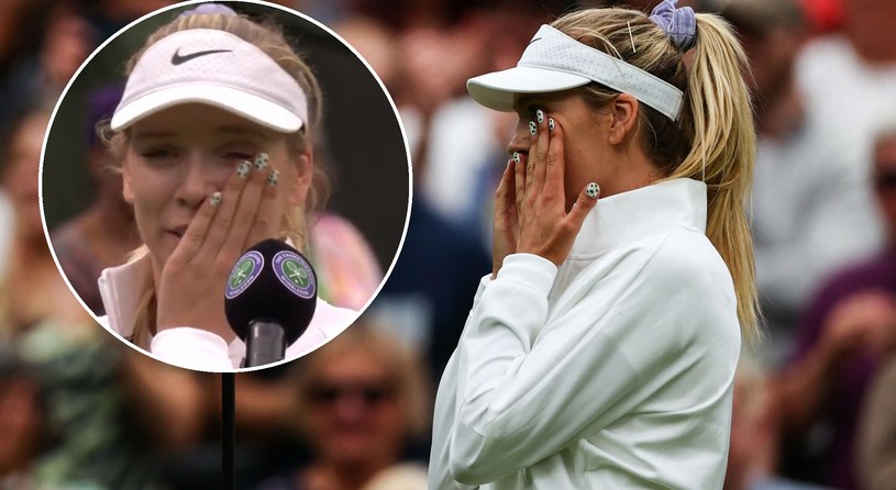 Katie Boulter nie kryła wzruszenia po zwycięstwie na Wimbledonie /Polsat Sport /East News