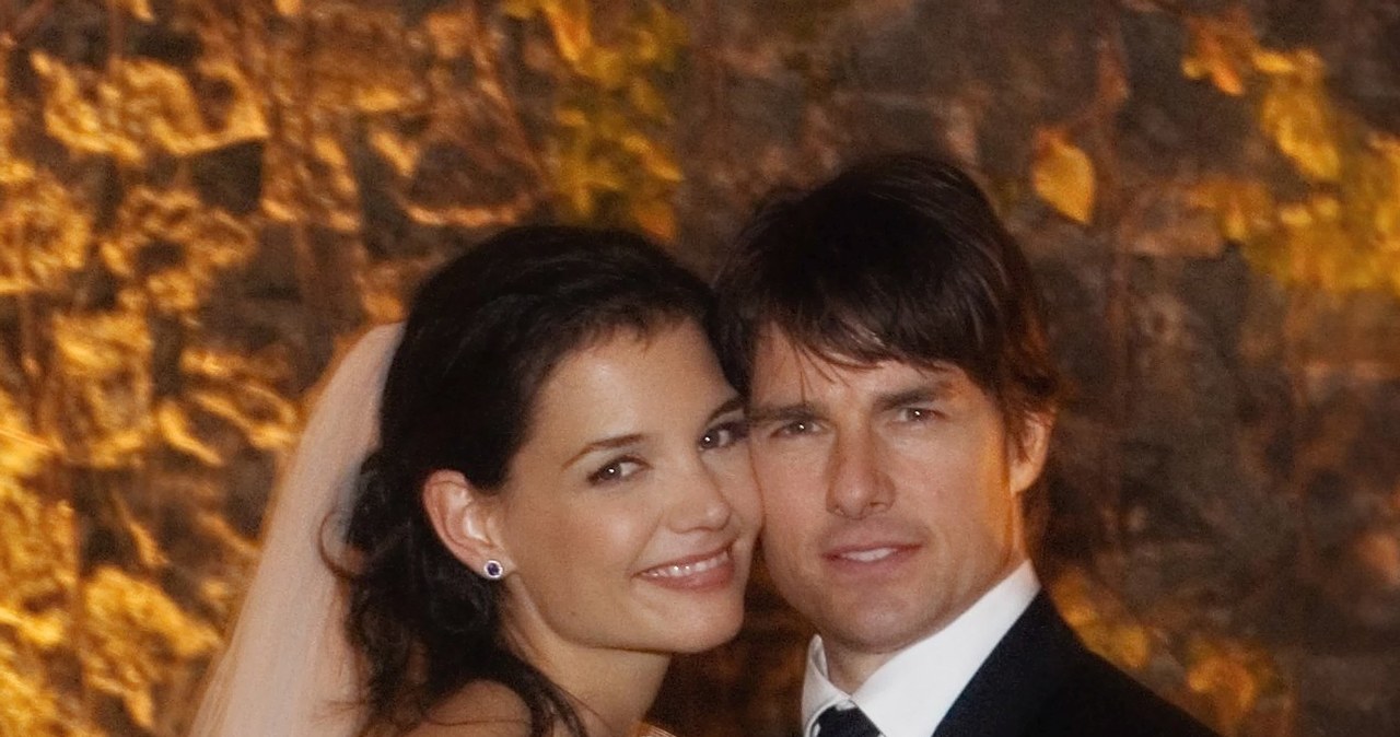 Katie Holmes i Tom Criuse na ślubie w 2006 roku /Robert Evans /Getty Images