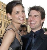 Katie Holmes i Tom Cruise podczas pobytu we Włoszech /AFP