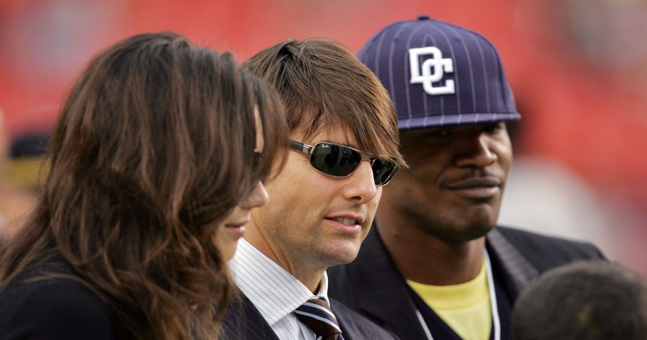 Katie Holmes, Tom Cruise i Jamie Foxx /Win McNamee /Getty Images