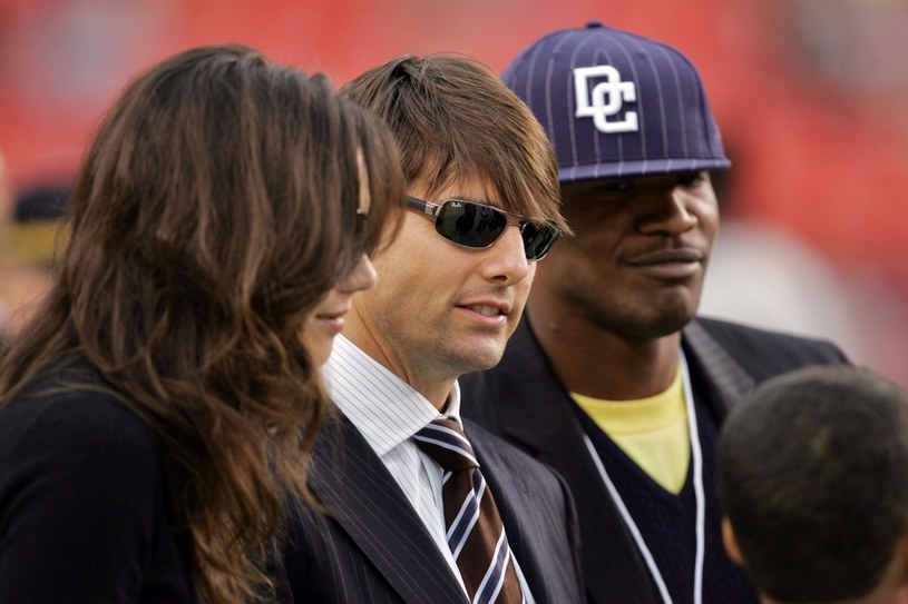 Katie Holmes, Tom Cruise i Jamie Foxx /Win McNamee /Getty Images