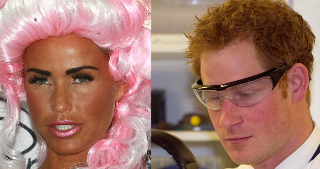 Katie Price i książę Harry /Fred Duval, WPA Pool /Getty Images