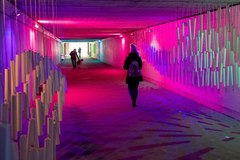 Katowice: Muzyczna instalacja w przejściu podziemnym