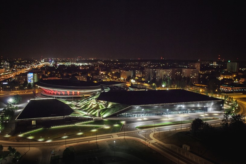 Katowice, Strefa Kultury nocą /