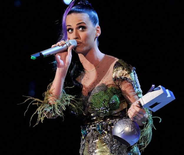 Katy Perry podczas MTV Europe Music Awards 2010 - fot. Gareth Cattermole /Getty Images/Flash Press Media