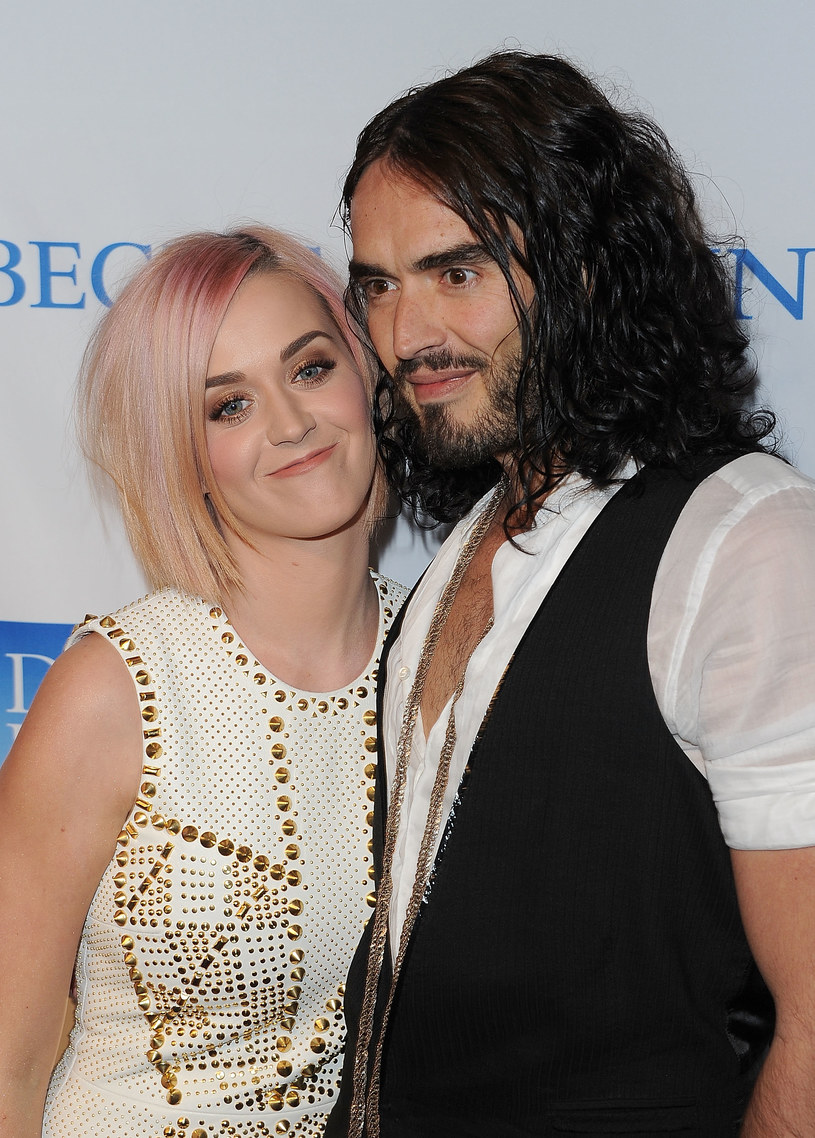 Katy Perry z byłym mężem Russellem Brandem /Jason Merritt /Getty Images