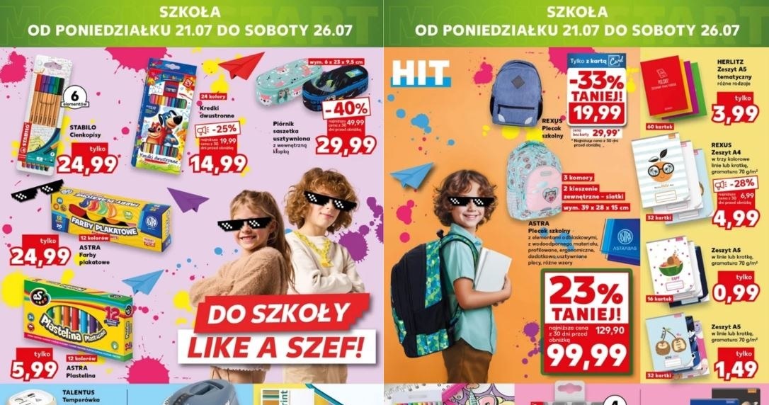 Kaufland oferuje promocje na artykuły szkolne! /Kaufland /INTERIA.PL