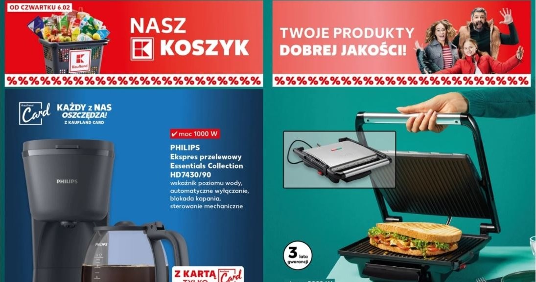 Kaufland oferuje promocję na ekspres Philips! /Kaufland /INTERIA.PL