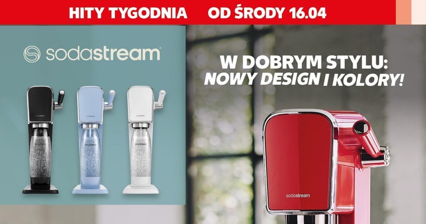 Kaufland przecenił nowy stylowy saturator SodaStream Art i dorzuca syropy w gratisie! Tak tanio jeszcze nie było! /Kaufland /INTERIA.PL