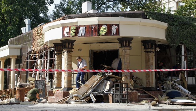 Kawiarnia "Separ", w której doszło do zamachu /ALEXANDER ERMOCHENKO /PAP/EPA