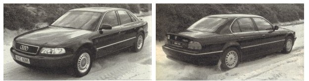 Każdy z rodzajów napędu na jedną oś ma swoje zalety i wady. Audi preferowało w zawieszeniu podwójne wahacze poprzeczne zapewniające zmienność geometrii. Niemniej odgłosy pracy układu jezdnego w A8 (dudnienie przy hamowaniu z dużej prędkości) są donośniejsze niż w BMW. Monachijczycy zdecydowali się z przodu na kolumny McPherson. Układ przeciwślizgowy w obu autach działa doskonale. /Motor