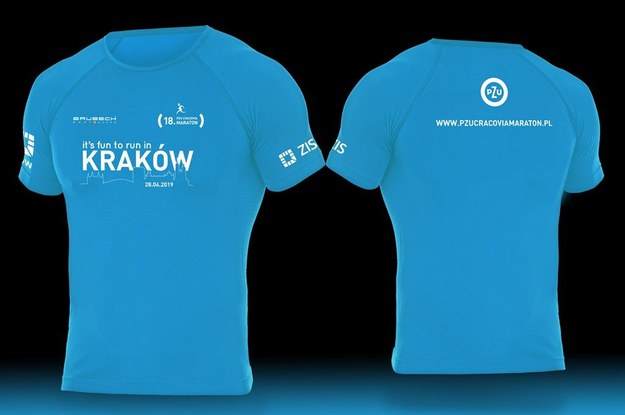 Każdy z uczestników w swoim pakiecie startowym znajdzie koszulkę 18. PZU Cracovia Maraton /Cracovia Maraton /