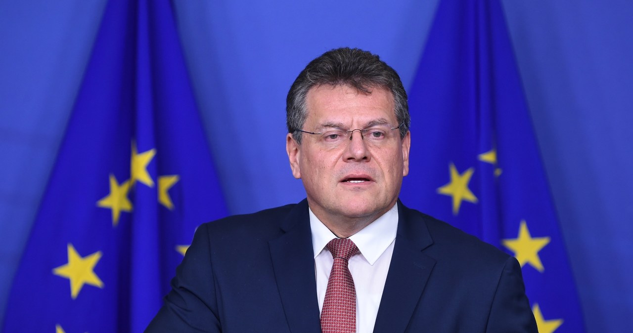 KE i Ukraina porozumiały się w sprawie nowej umowy handlowej. Na zdj. komisarz ds. handlu Marosz Szefczovicz /JOHN THYS /AFP