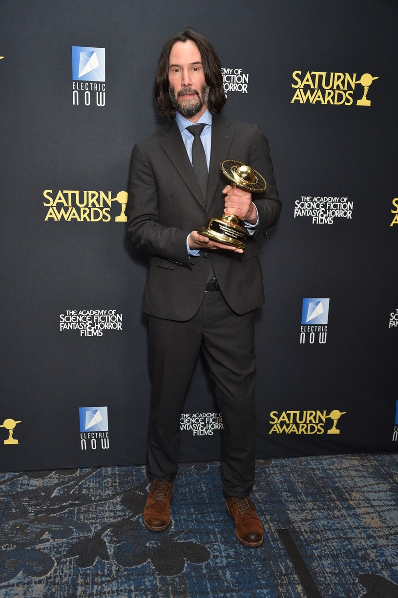 Keanu Reeves z nagrodą imienia Lance'a Reddicka /Variety / Contributor /Getty Images