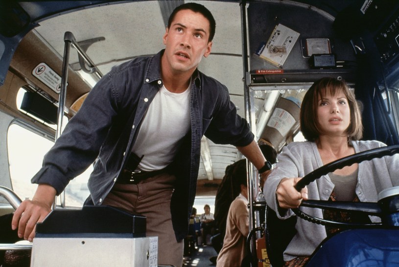 Keanu Revees i Sandra Bullock w filmie "Speed - Niebezpieczna prędkość" /AKPA