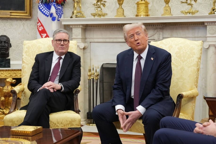Keir Starmer I Donald Trump /Chris Kleponis /Pool /PAP /EPA
