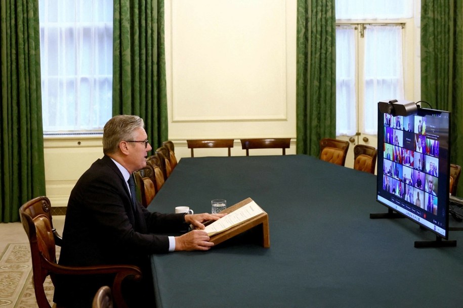 Keir Starmer zapowiedział w środę, że państwa wchodzące w skład „koalicji chętnych” są gotowe wdrożyć plany wojskowe /JACK TAYLOR/AFP/East News /East News