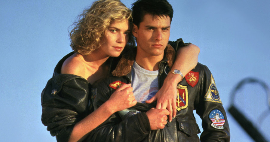 Kelly McGillis z Tomem Cruise'em na planie "Top Gun" /Paramount Pictures/Sunset Boulevard/Corbis /Getty Images