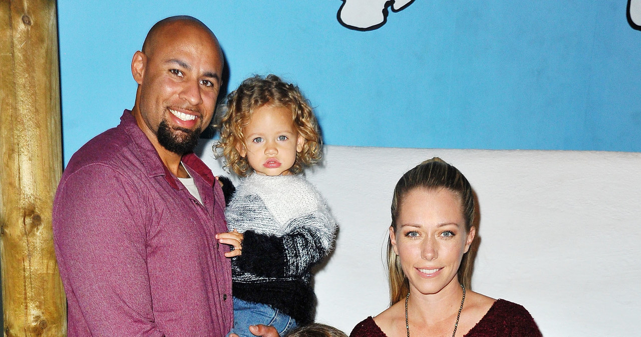 Kendra Wilkinson z mężem i dziećmi /Jerod Harris /Getty Images