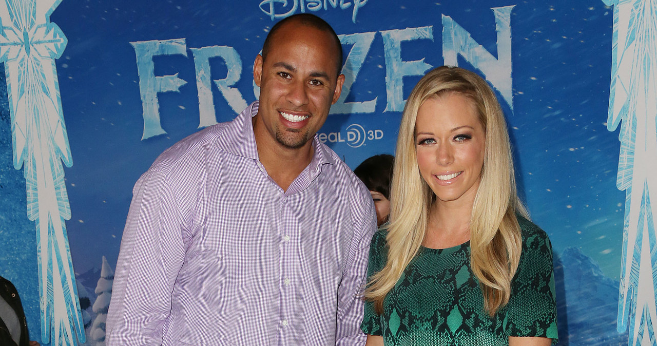 Kendra Wilkinson z mężem i synkiem /Frederick M. Brown /Getty Images