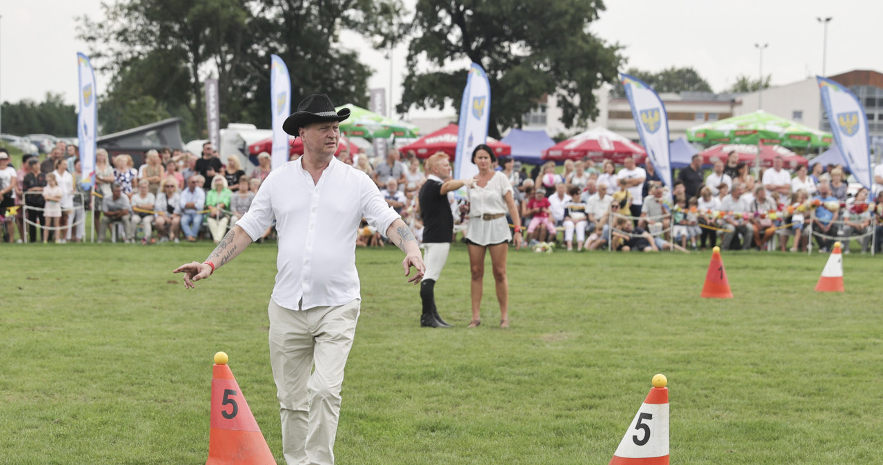 Kevin Aiston na Art Cup - Jeździeckich Mistrzostwach Gwiazd w Zakrzowie /Filip Radwański /AKPA