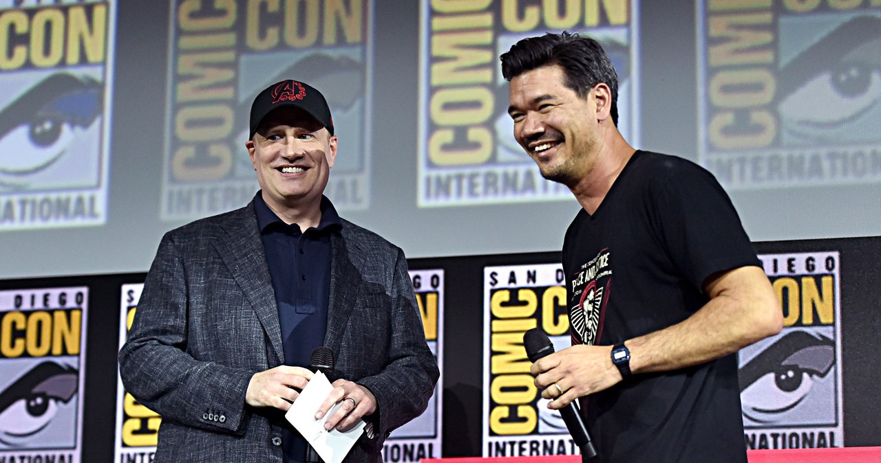 Kevin Feige, szef Marvel Studios, i reżyser Destin Daniel Cretton / Alberto E. Rodriguez / Stringer /Getty Images