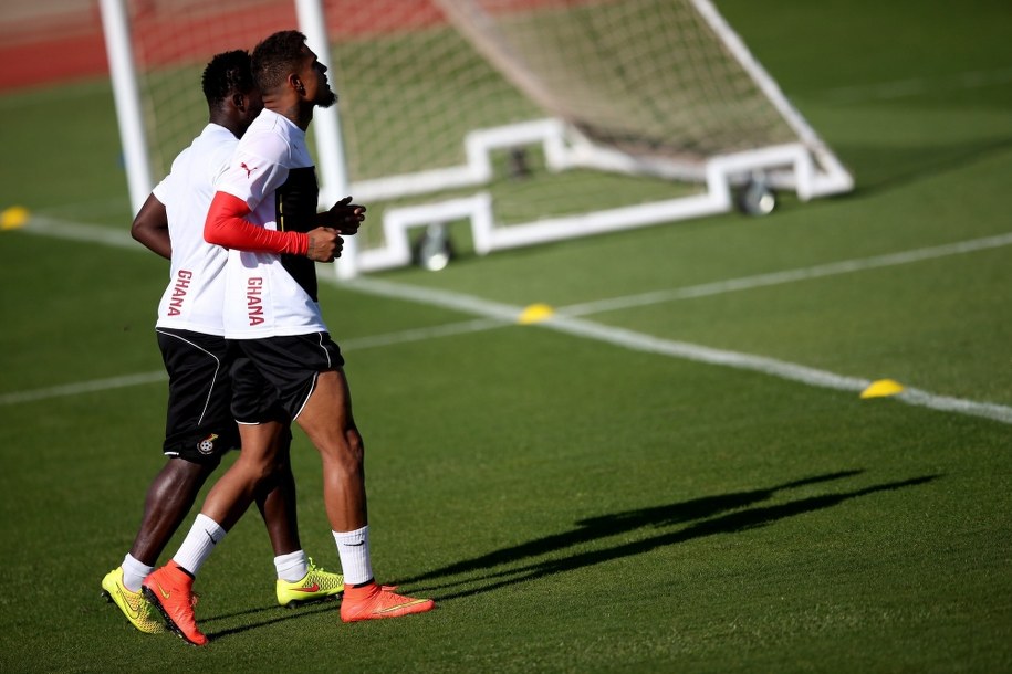 Kevin Prince-Boateng na treningu //Fernando BizerraJr. /PAP/EPA