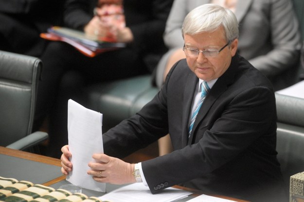 Kevin Rudd był już premierem Australii w latach 2007-2010 /LUKAS COCH /PAP/EPA