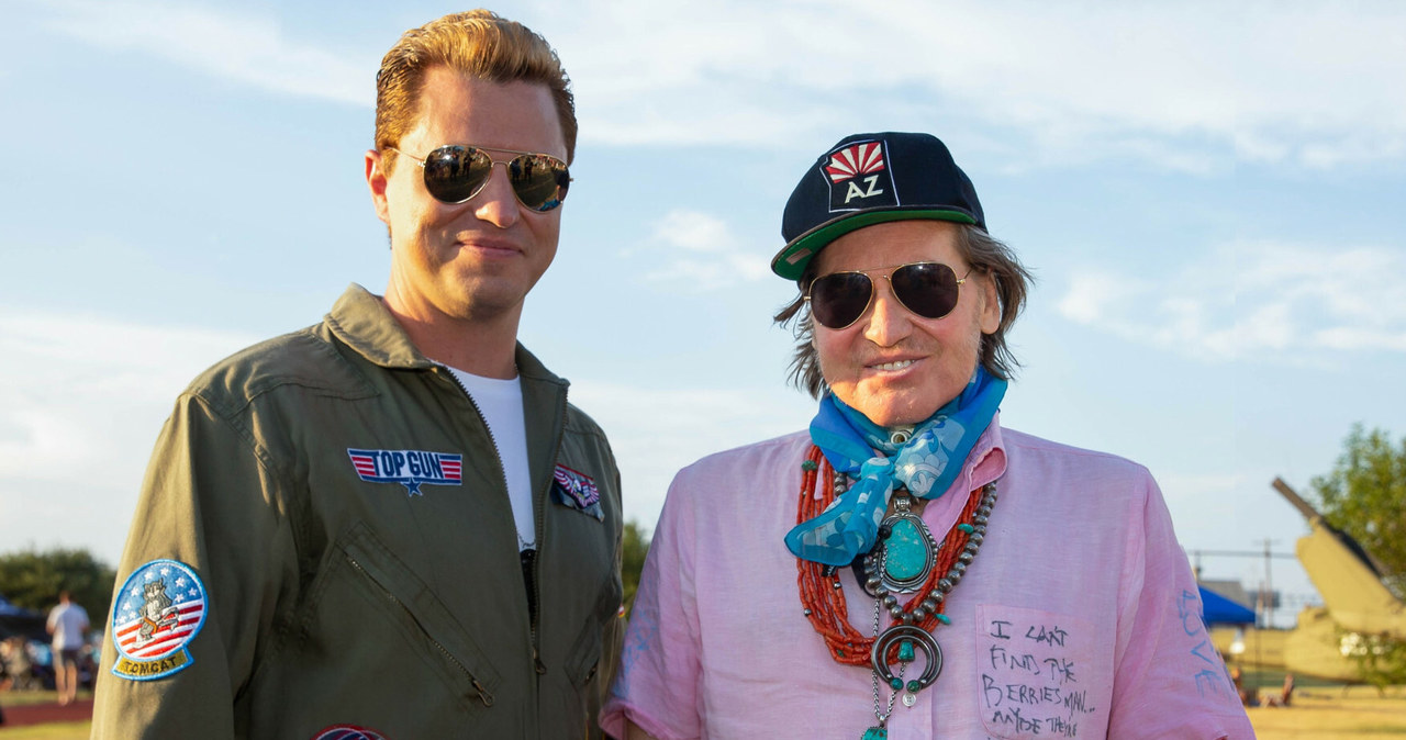 Kevin Serwatka i Val Kilmer. Pokaz filmu "Top Gun" w 2019 roku /Rex Features/EAST NEWS /East News