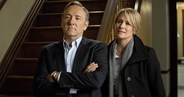 Kevin Spacey i Robin Wright w serialu "House of Cards" /materiały prasowe