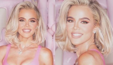 Khloe Kardashian niczym figura woskowa pozuje w lateksowej mini! Zrobiła sobie aż 400 zdjęć...