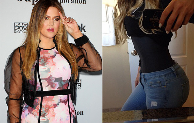 Khloe Kardashian nosi gorset wyszczuplający /Lisa Maree Williams, Instagram /Getty Images