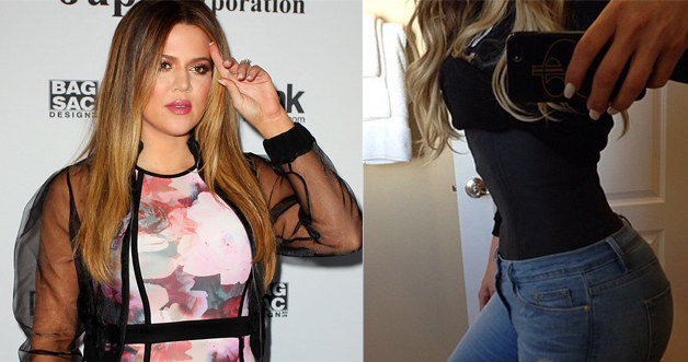 Khloe Kardashian nosi gorset wyszczuplający /Lisa Maree Williams, Instagram /Getty Images