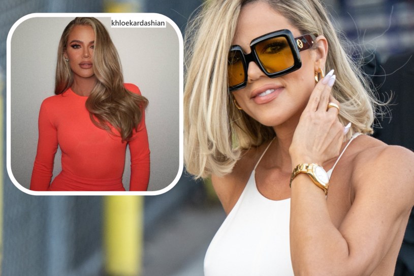 Khloe Kardashian postawiła na długą sukienkę w intensywnym kolorze /RB/Bauer-Griffin / Contributor / Instagram /Getty Images