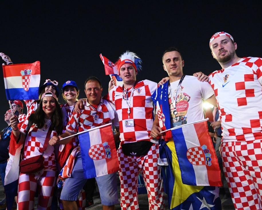 Kibice Chorwacji w Katarze /NEIL HALL /PAP/EPA