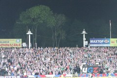 Kibice Górnika protestowali przeciwko zamknięciu stadionu Legii