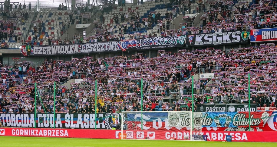 Kibice Górnika Zabrze /Zbigniew Meissner /PAP