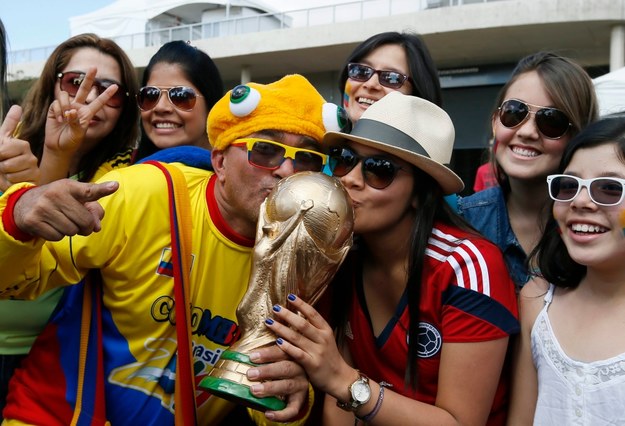 Kibice Kolumbii wierzą, że ich drużyna wygra mundial /DENNIS M. SABANGAN /PAP/EPA