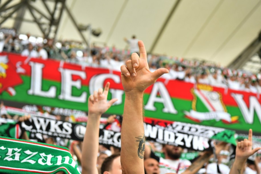 Kibice Legii Warszawa /Andrzej Lange /PAP