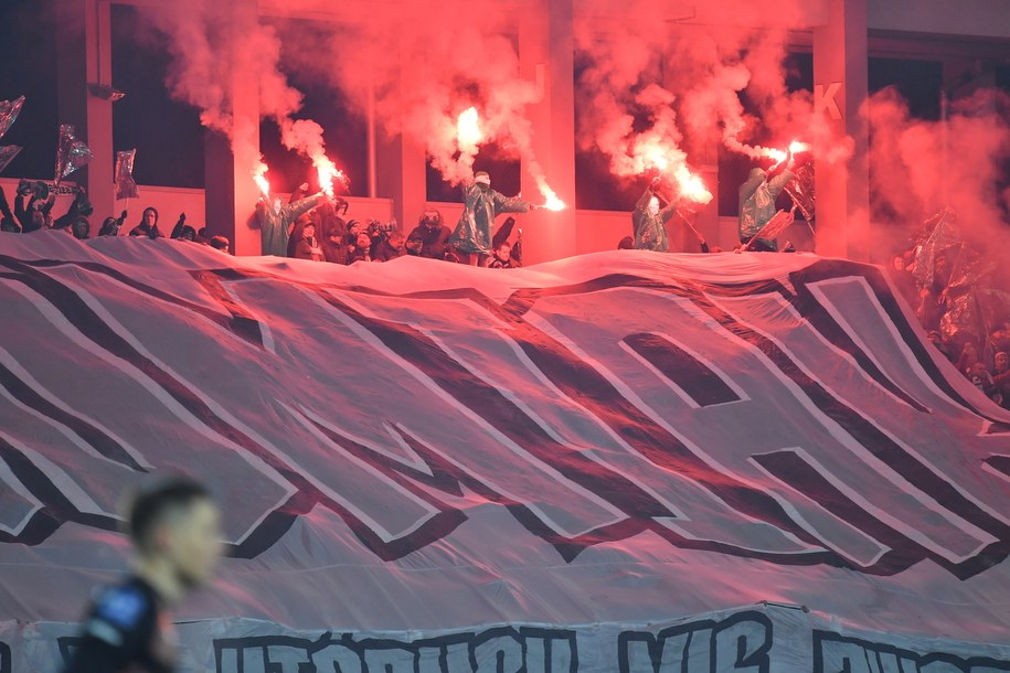 Kibice Radomiaka podczas meczu z Lechem /Piotr Polak /PAP