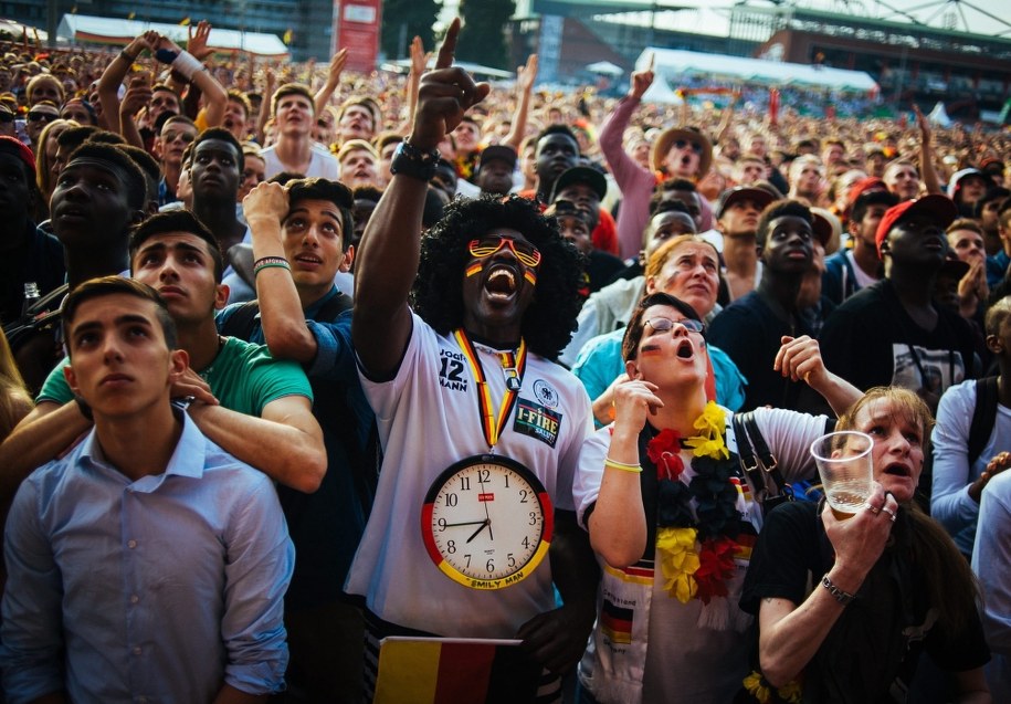 Kibice reprezentacji Niemiec /ROMAN PILIPEY /PAP/EPA