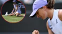 Kibice w Bad Homburg zamarli. Groźny upadek Świątek, tuż przed Wimbledonem