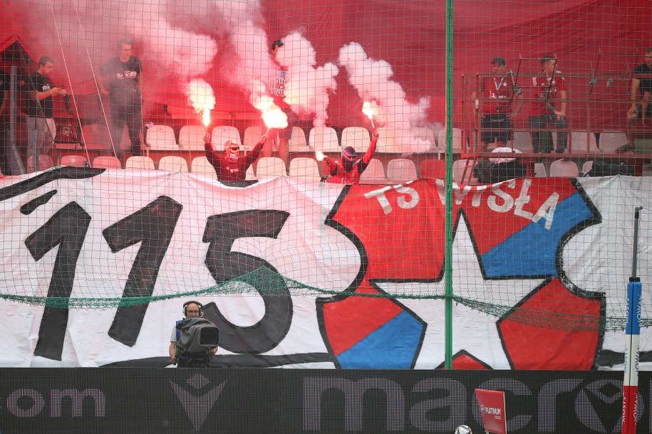 Kibice Wisły Kraków /	Łukasz Gągulski /PAP