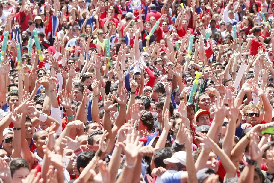 Kibicowska feta w San Jose /JEFFREY ARGUEDAS /PAP/EPA