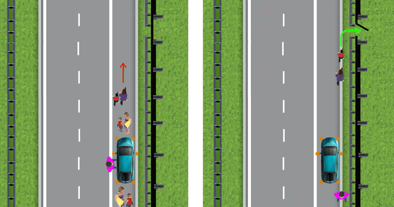 Kiedy autostrada otoczona jest ekranami akustycznymi, należy udać się do najbliższego wyjścia /INTERIA.PL